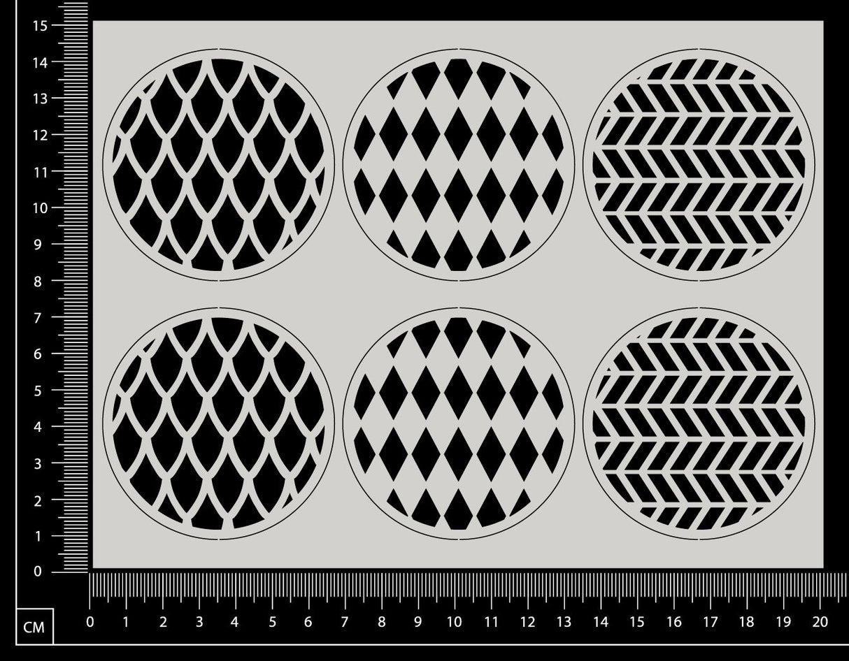 Artist Trading Coin Set - HB - White Chipboard