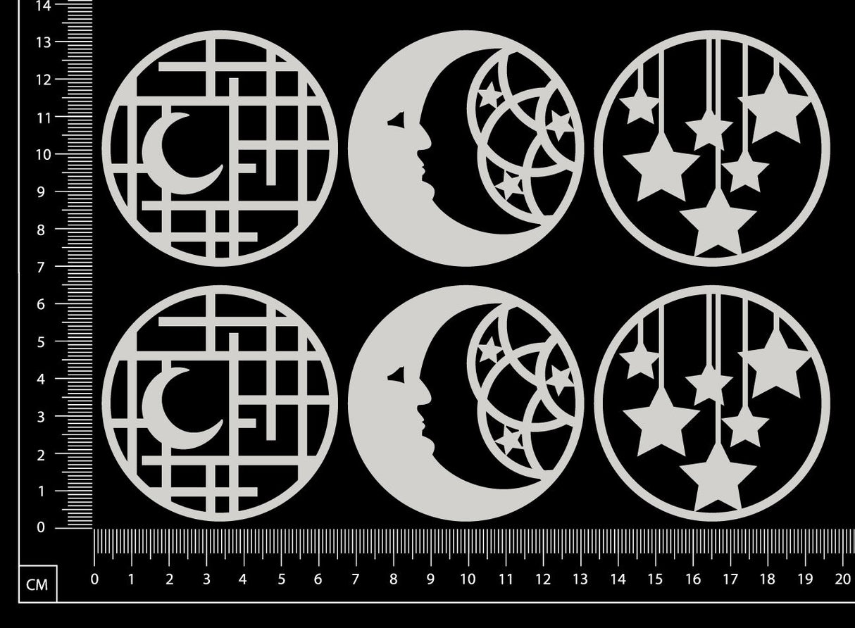 Artist Trading Coin Set - HE - White Chipboard