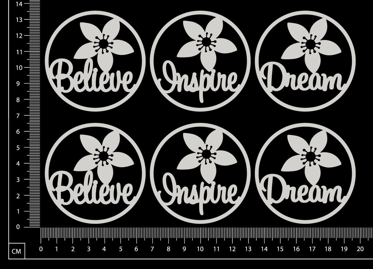 Artist Trading Coin Set - HF - White Chipboard