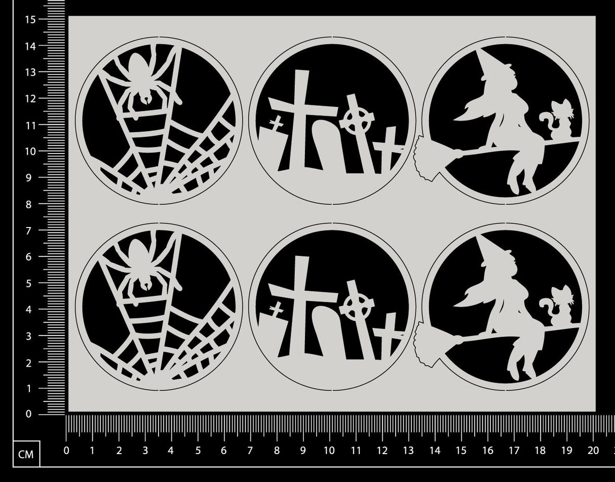 Artist Trading Coin Set - HH - White Chipboard