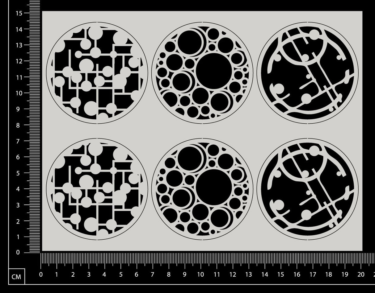 Artist Trading Coin Set - HJ - White Chipboard