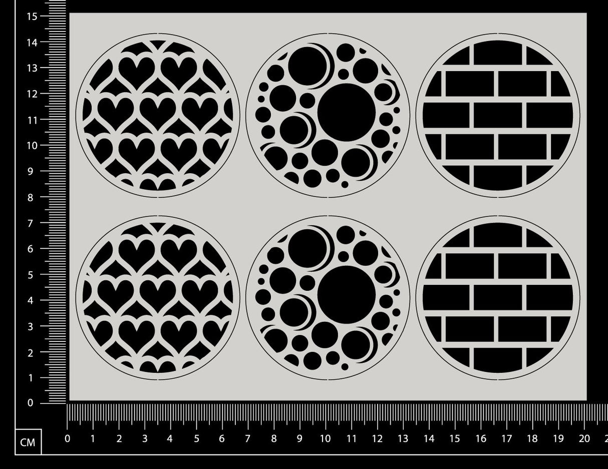 Artist Trading Coin Set - HK - White Chipboard