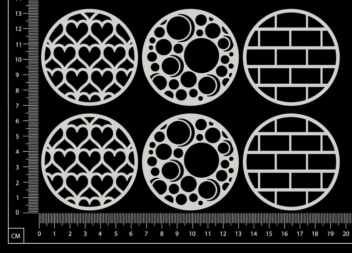Artist Trading Coin Set - HK - White Chipboard
