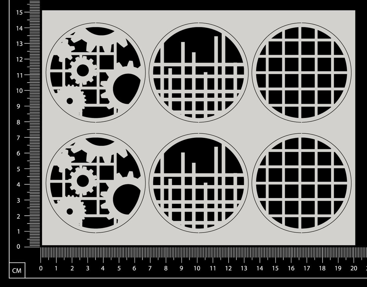 Artist Trading Coin Set - HL - White Chipboard