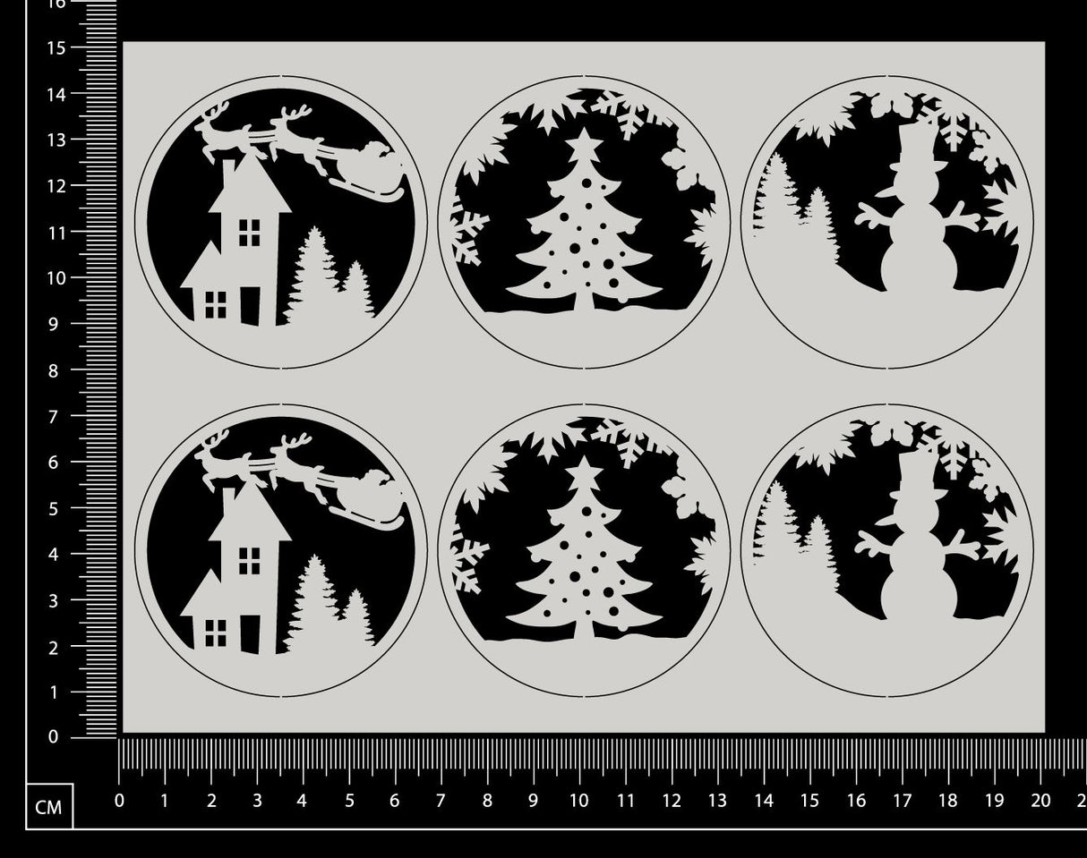 Artist Trading Coin Set - HM - White Chipboard