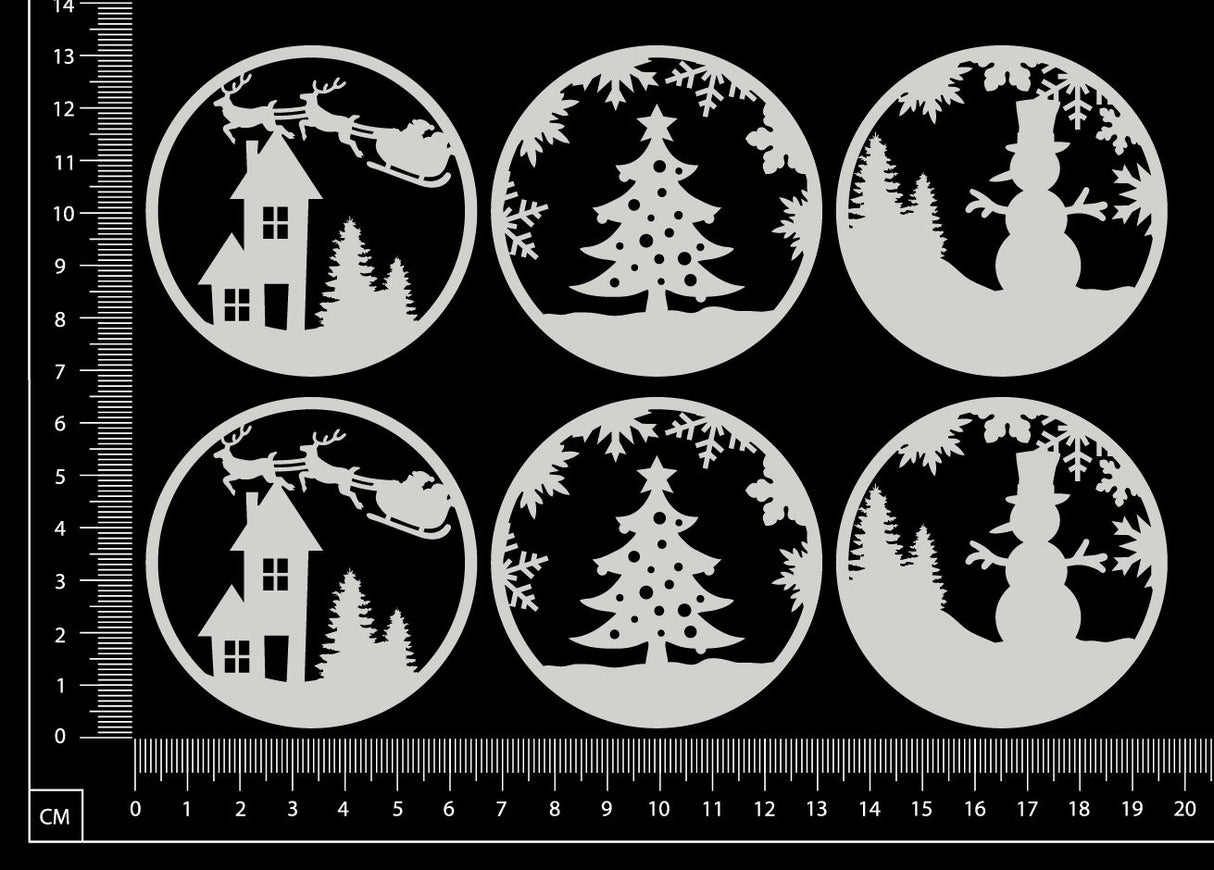 Artist Trading Coin Set - HM - White Chipboard