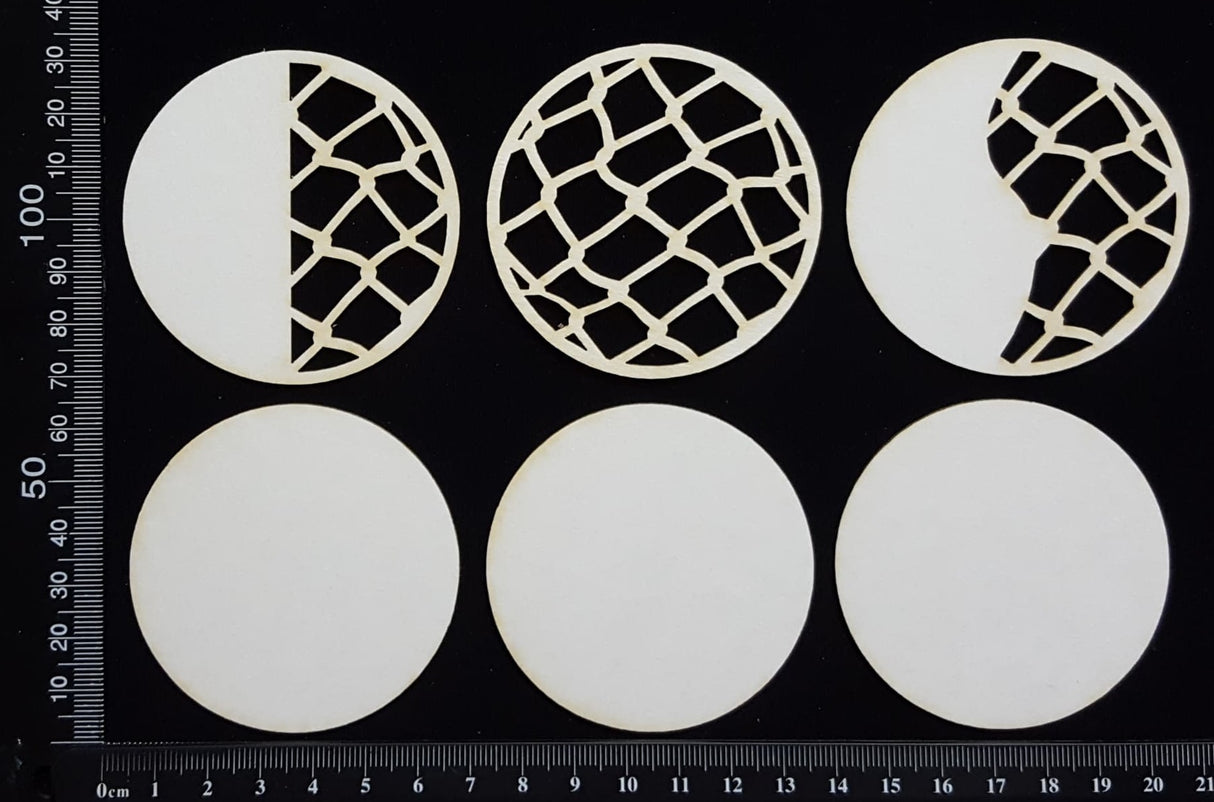 Artist Trading Coin Set - AJ - White Chipboard