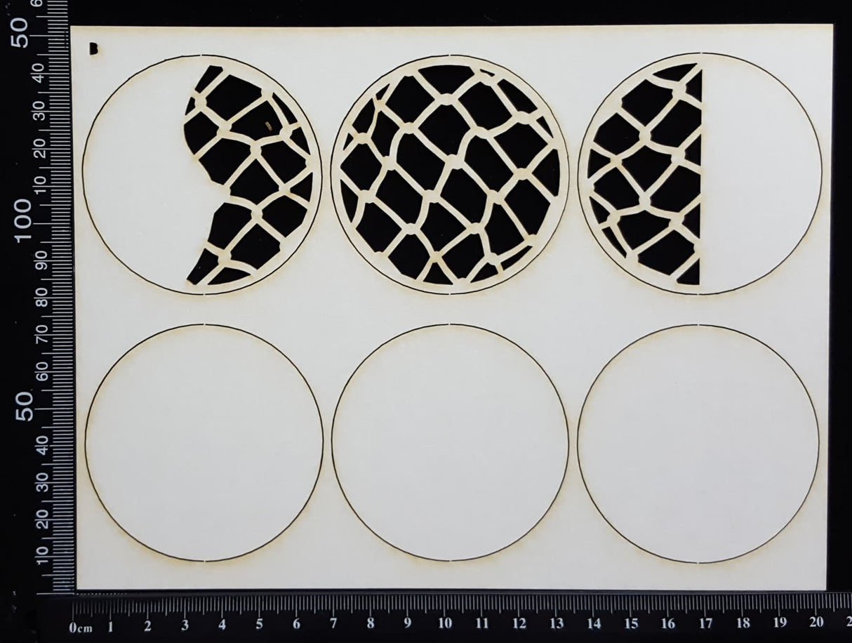 Artist Trading Coin Set - AJ - White Chipboard