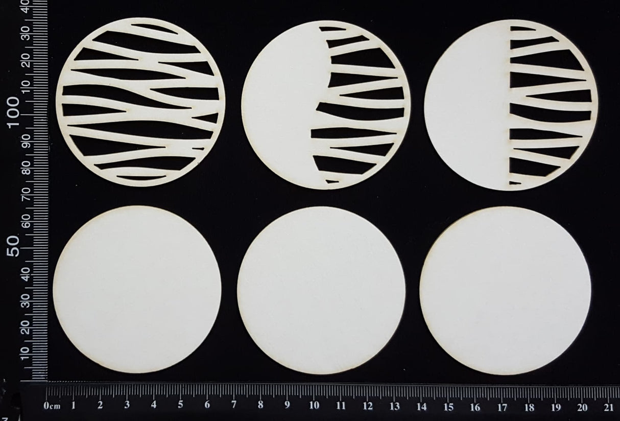 Artist Trading Coin Set - AX - White Chipboard