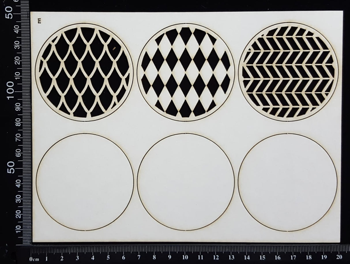 Artist Trading Coin Set - BE - White Chipboard