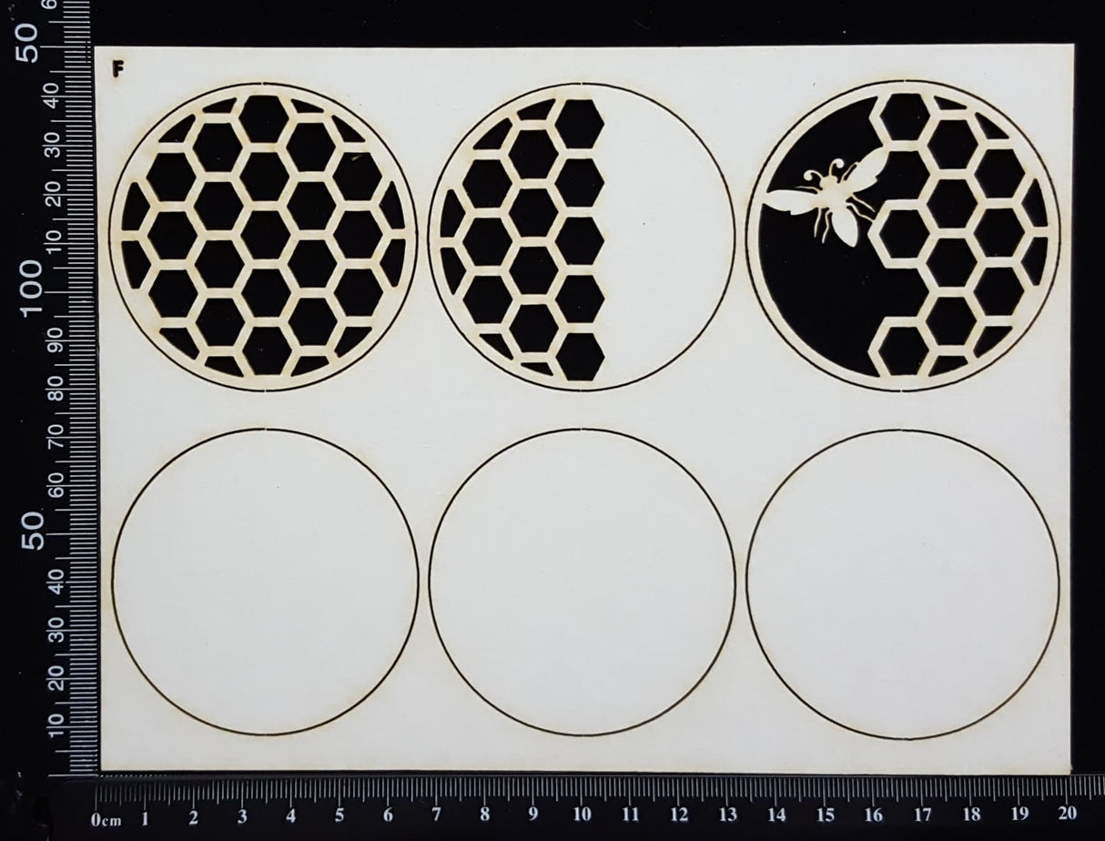 Artist Trading Coin Set - BL - White Chipboard