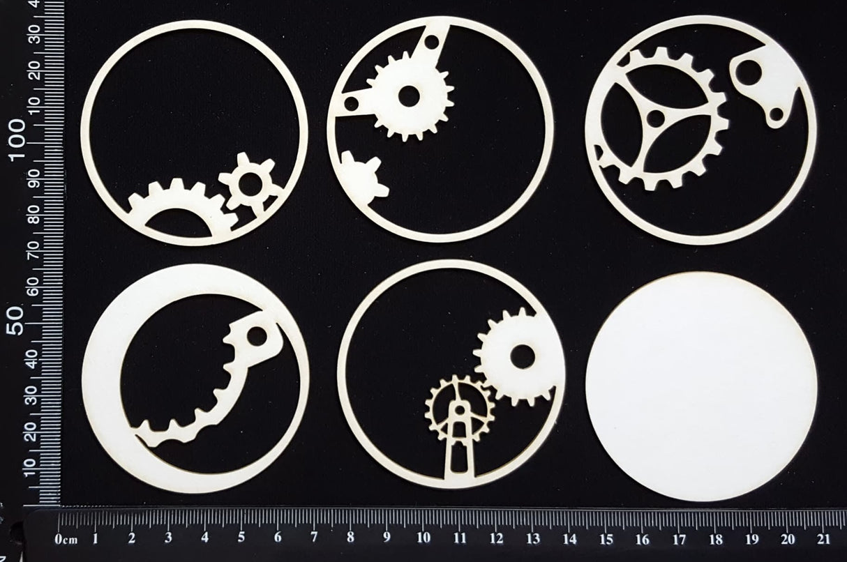 Artist Trading Coin Set - BZ - White Chipboard