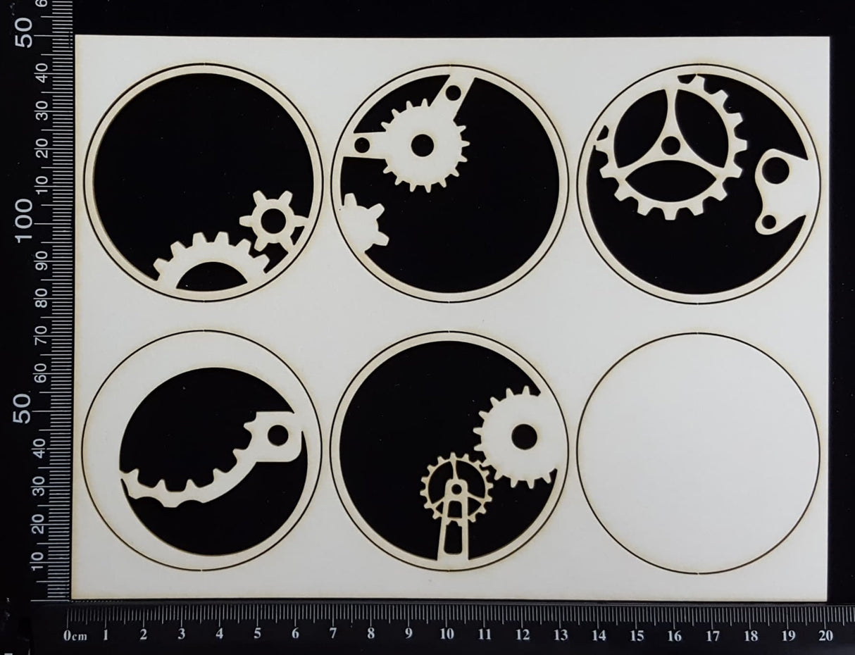 Artist Trading Coin Set - BZ - White Chipboard