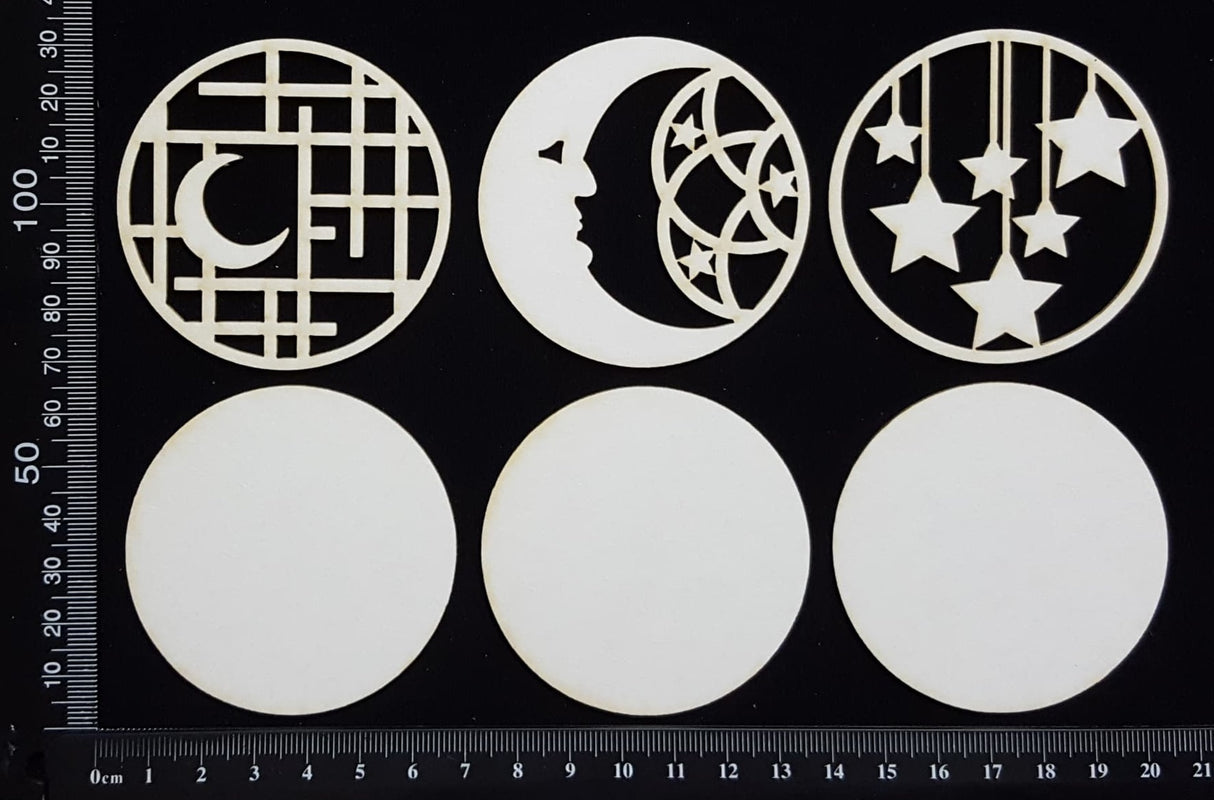 Artist Trading Coin Set - CK - White Chipboard