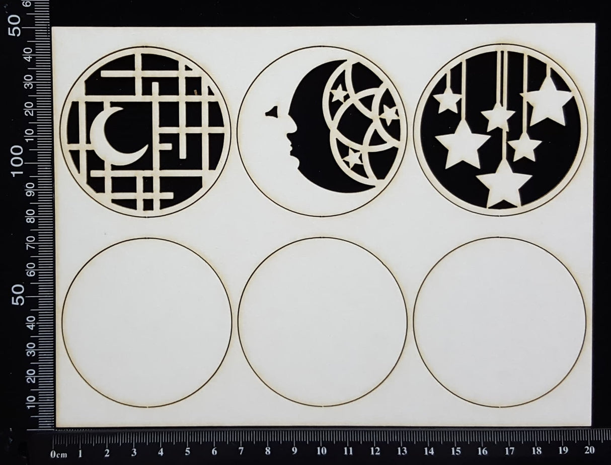 Artist Trading Coin Set - CK - White Chipboard
