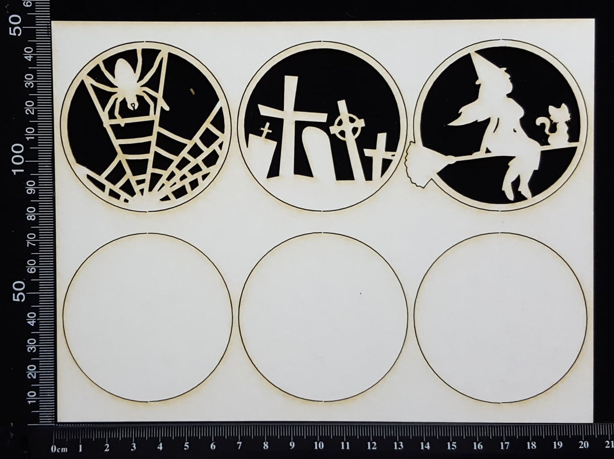 Artist Trading Coin Set - DX - White Chipboard
