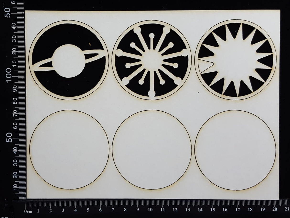 Artist Trading Coin Set - EE - White Chipboard