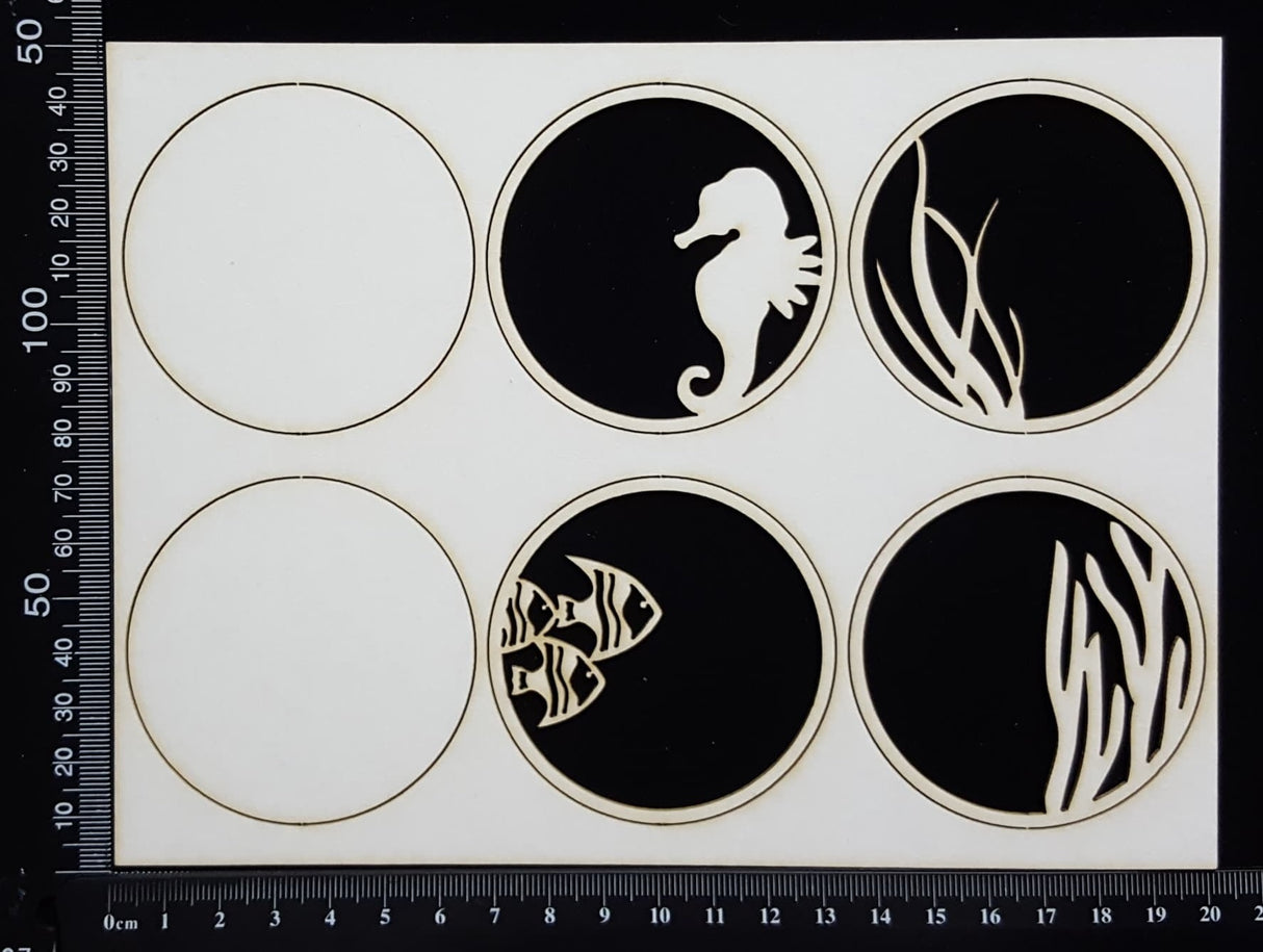 Artist Trading Coin Set - EL - White Chipboard