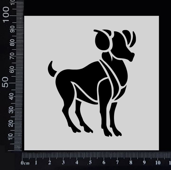 Astrological sign - Aries - Stencil - 100mm x 100mm
