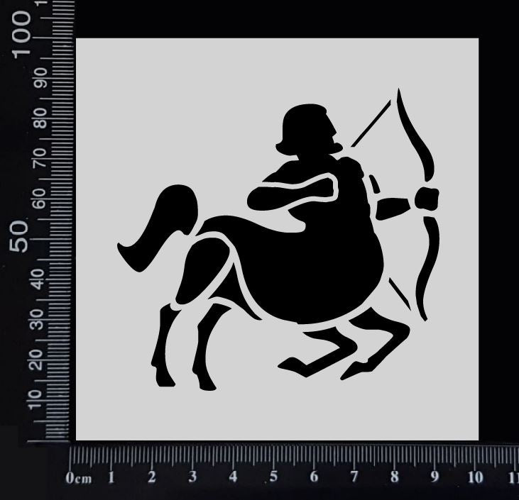 Astrological sign - Sagittarius - Stencil - 100mm x 100mm