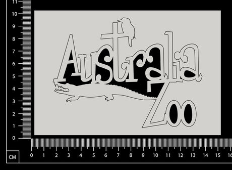 Australia Zoo - White Chipboard