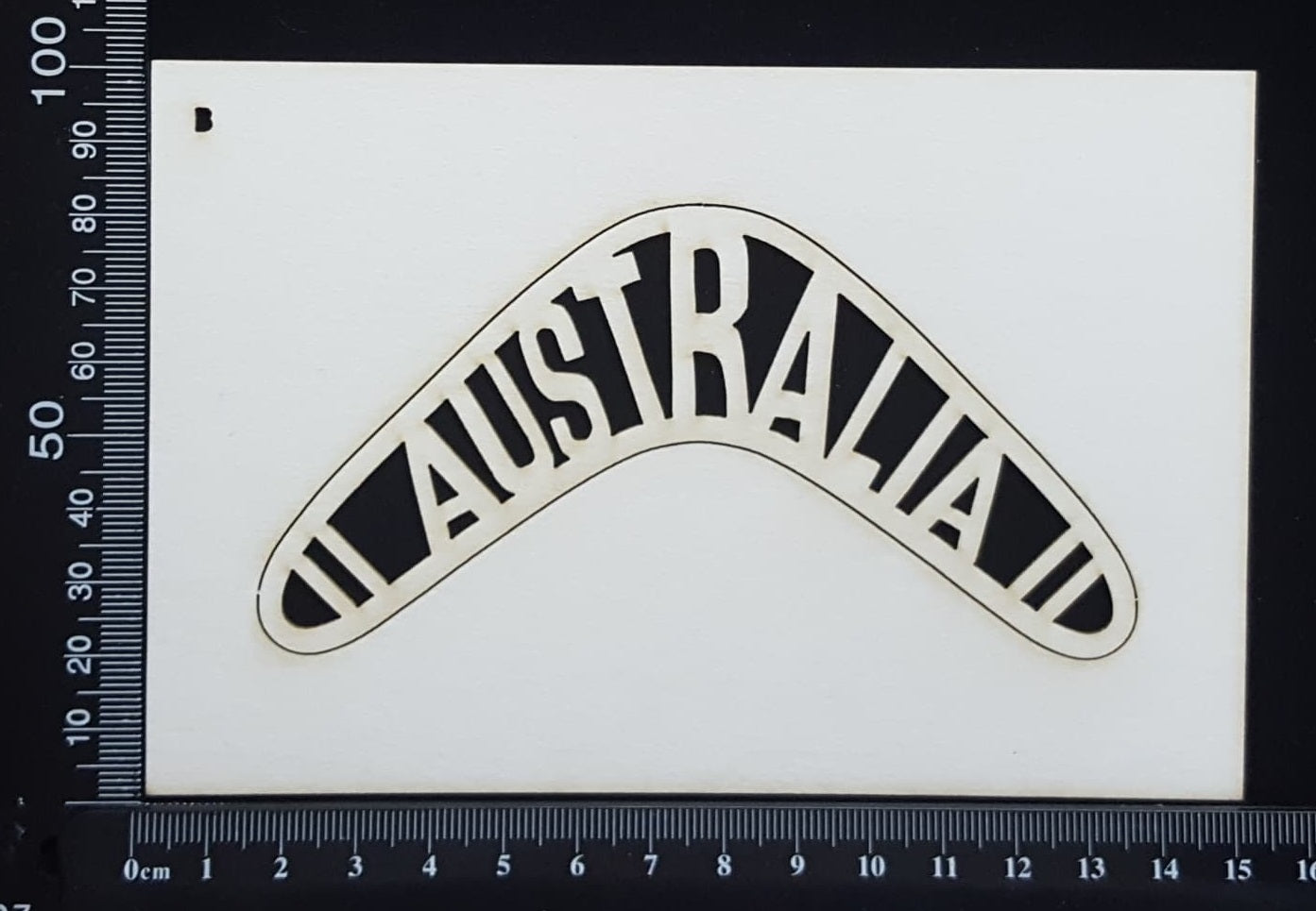 Australia - B - White Chipboard