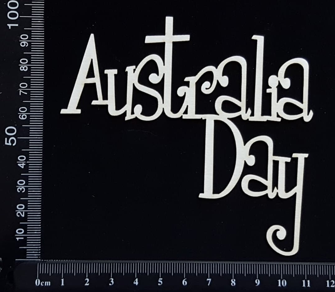 Australia Day - D - White Chipboard