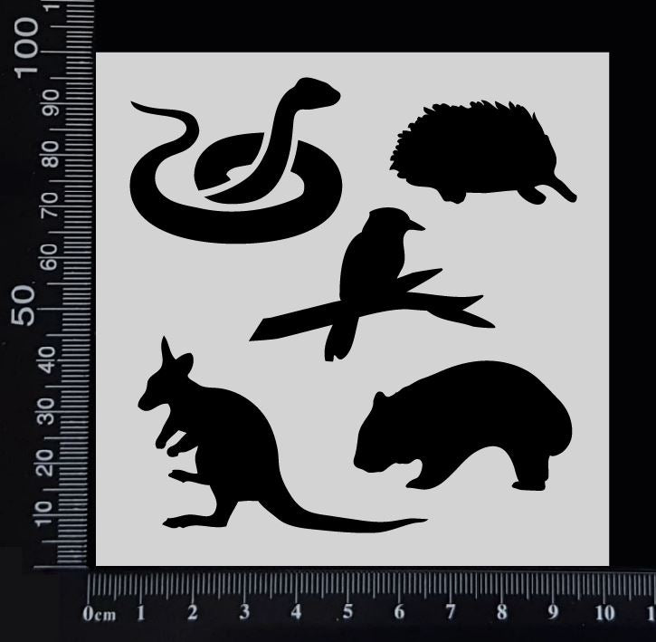 Australian Animals - C - Stencil - 100mm x 100mm