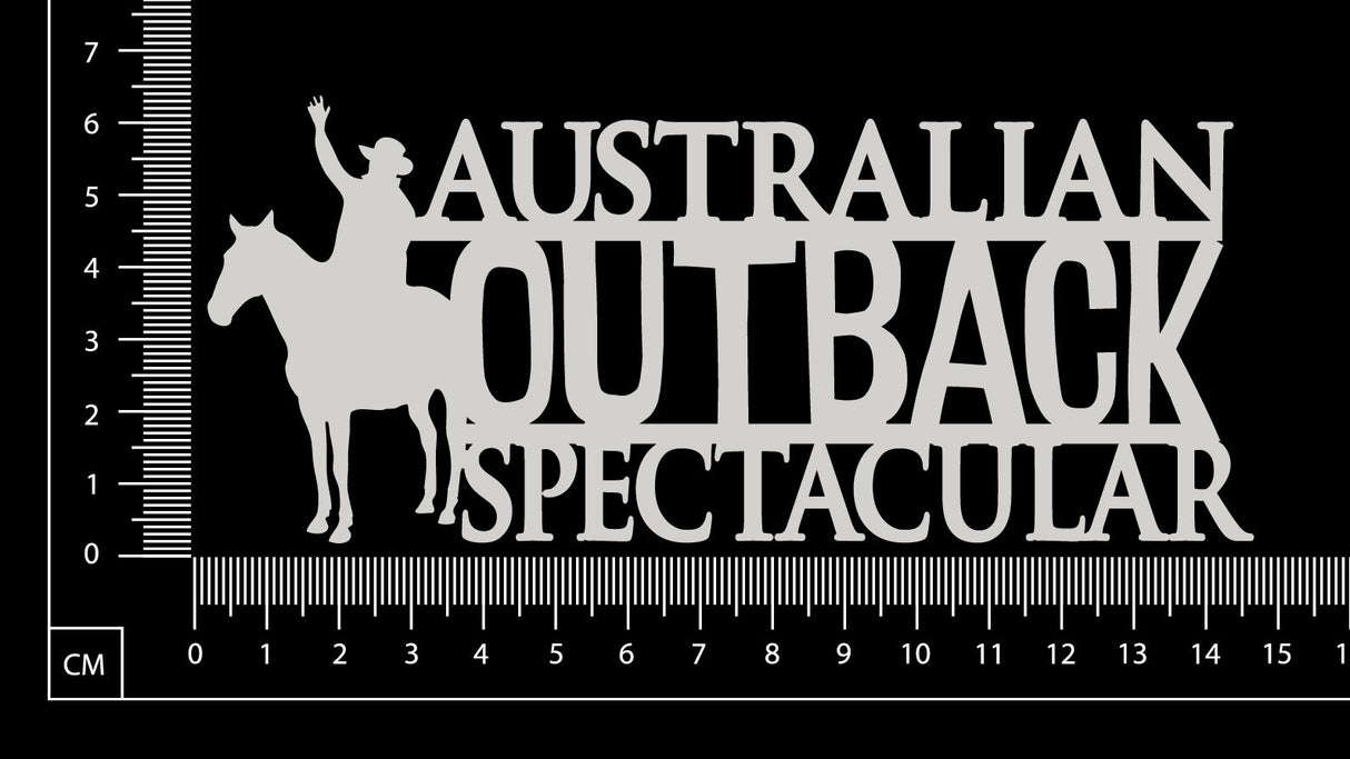 Australian Outback Spectacular - White Chipboard