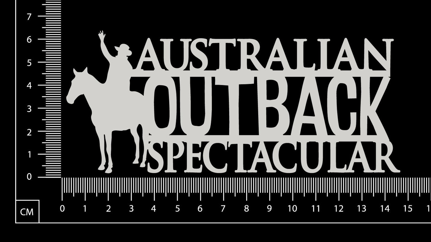 Australian Outback Spectacular - White Chipboard