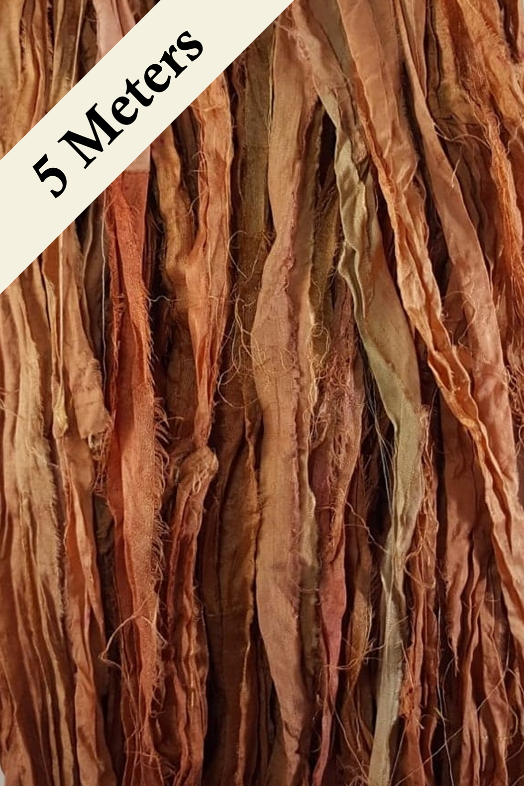Reclaimed Sari Silk Ribbon - Autumn - 5m Pack