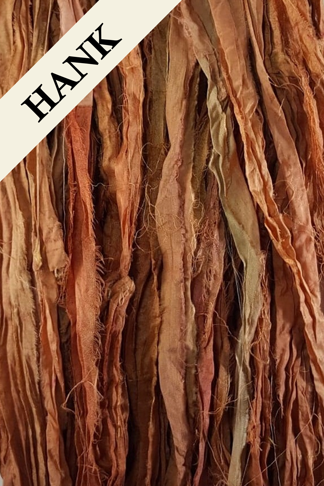 Reclaimed Sari Silk Ribbon - Autumn - Hank