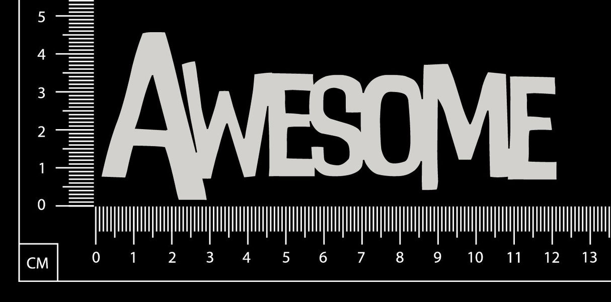 Awesome - White Chipboard