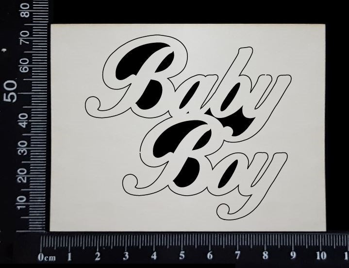 Baby Boy - AB - Small - White Chipboard