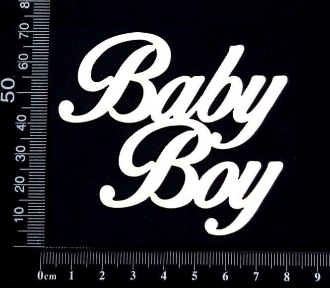 Baby Boy - AB - Small - White Chipboard