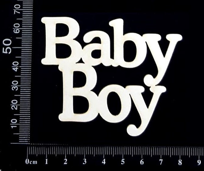 Baby Boy - DB - Small - White Chipboard