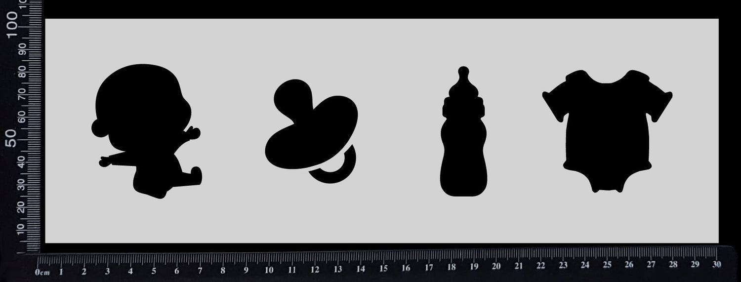 Baby Elements - Stencil - 100mm x 300mm