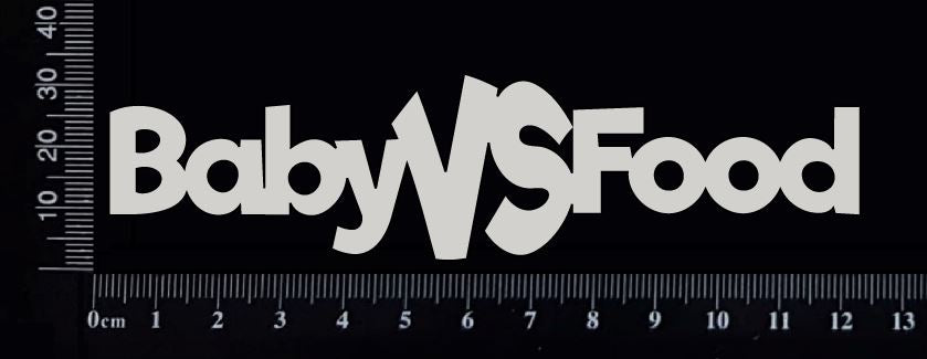 Baby VS Food - White Chipboard