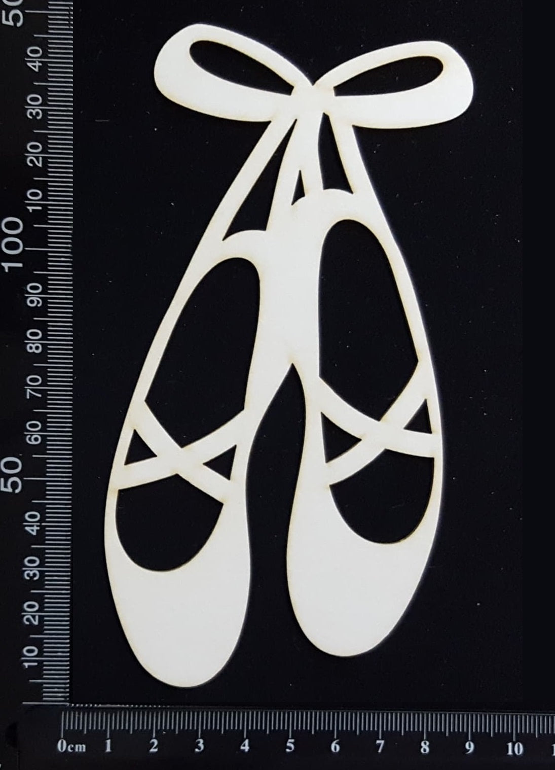 Ballet Slippers - D - Large - White Chipboard