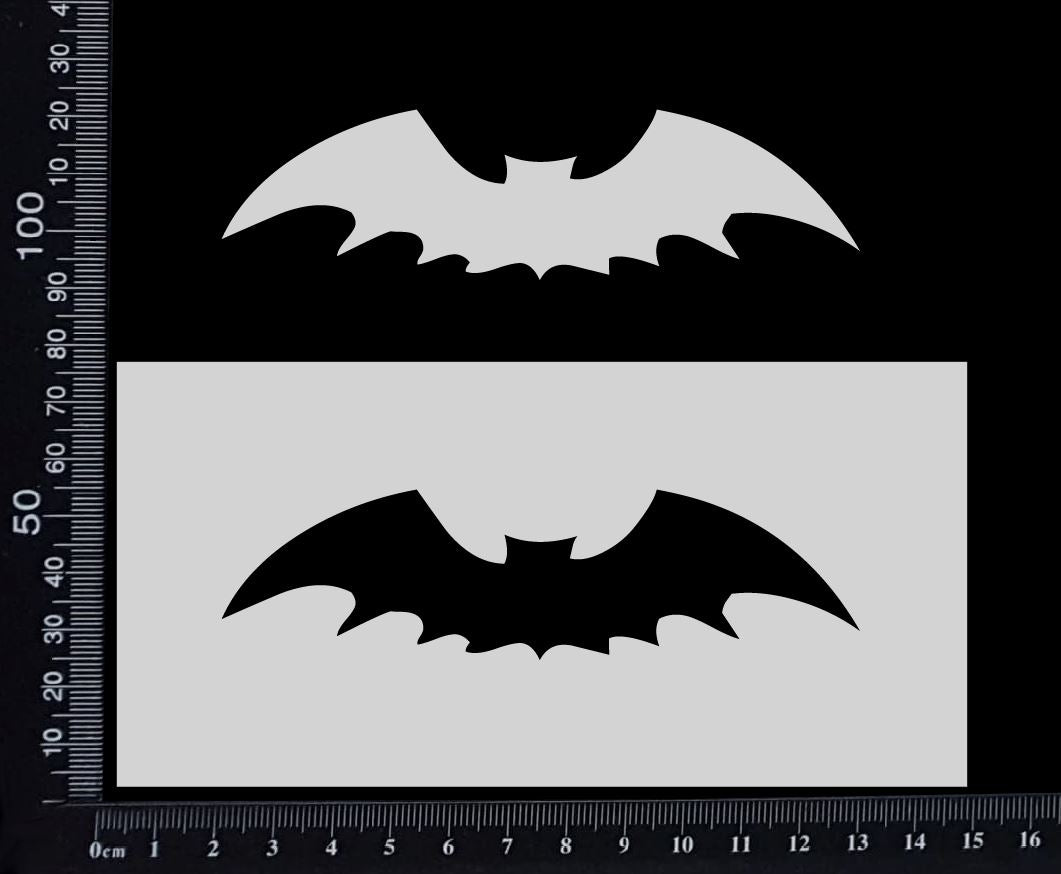 Bat - D - Stencil - 75mm x 150mm