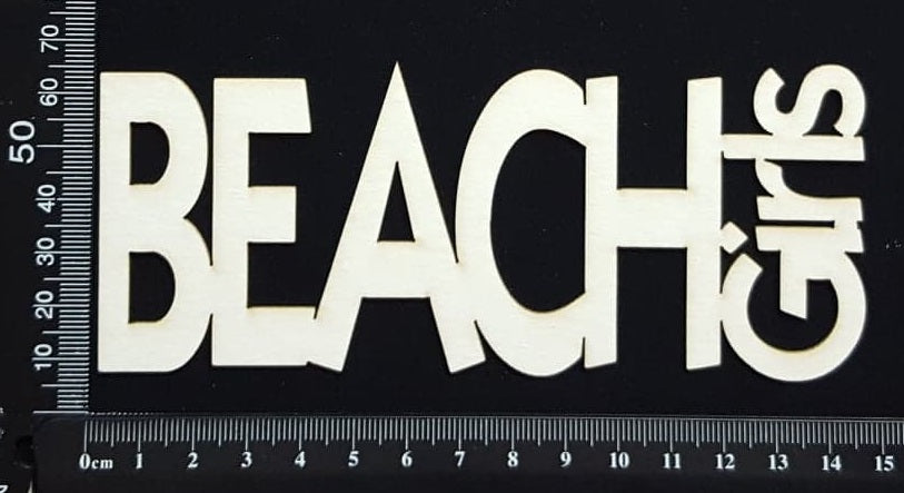 Beach Girls - White Chipboard