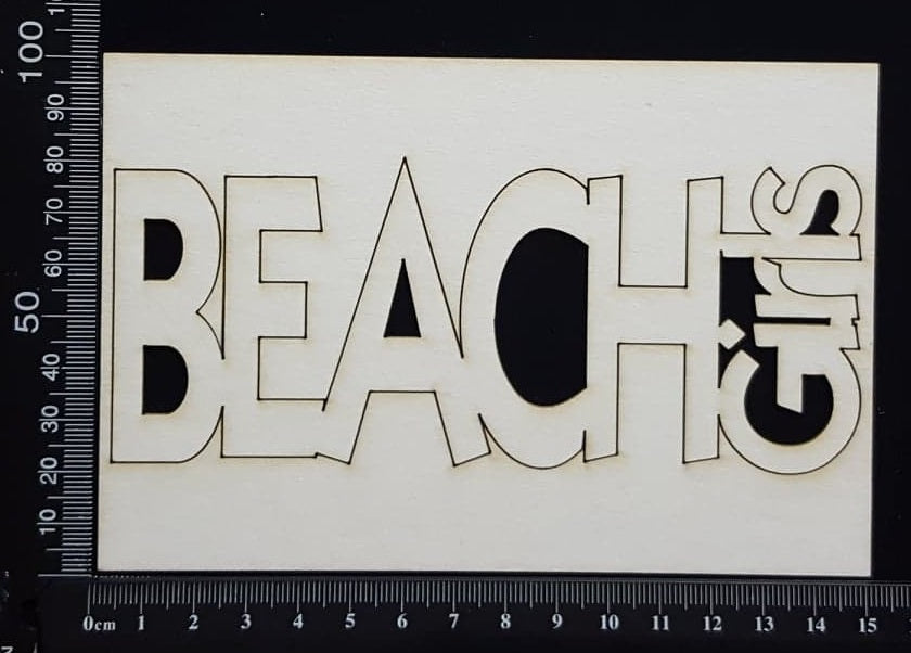 Beach Girls - White Chipboard