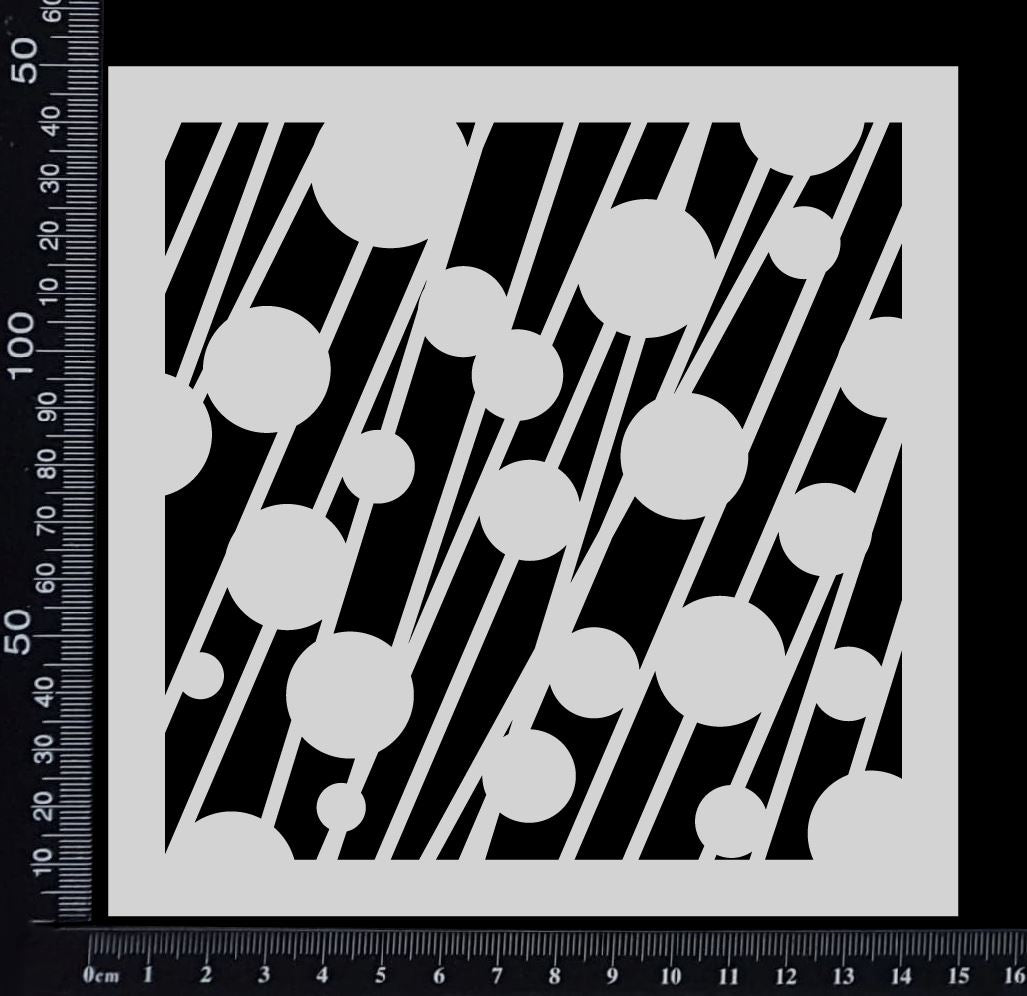 Bead Strings - A - Stencil - 150mm x 150mm