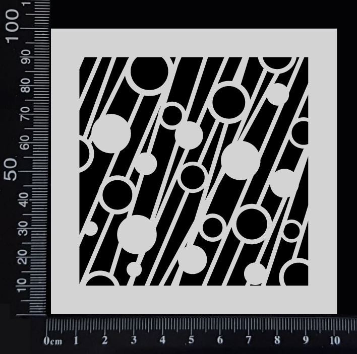 Bead Strings - B - Stencil - 100mm x 100mm