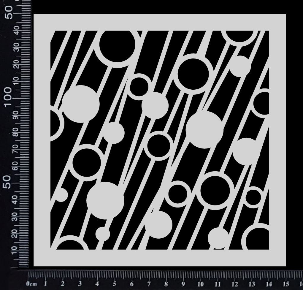 Bead Strings - B - Stencil - 150mm x 150mm