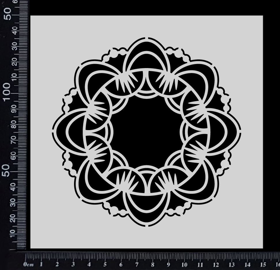 Beaded Mandala - Stencil - 150mm x 150mm