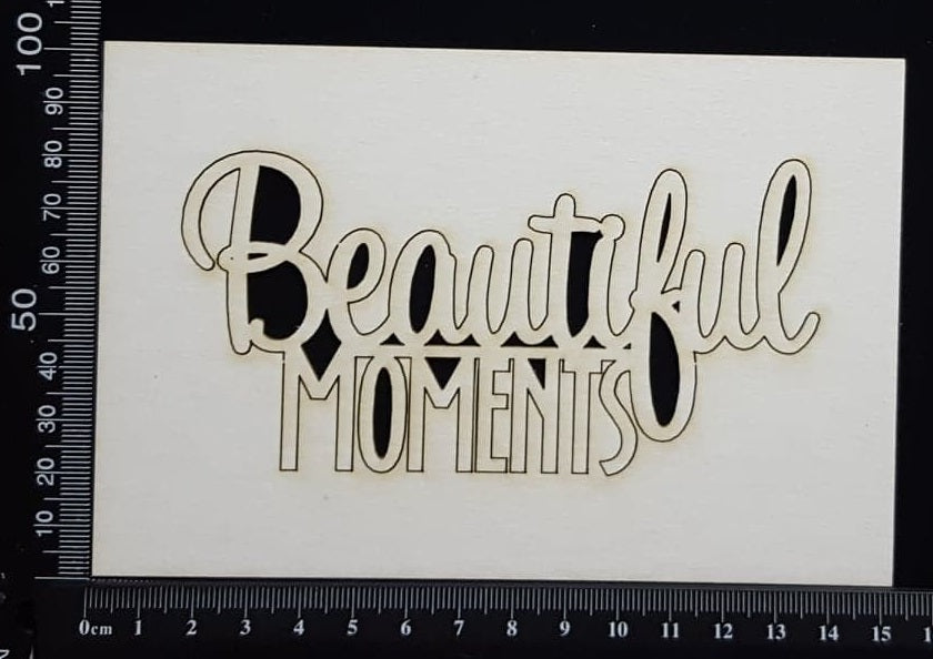 Beautiful Moments - White Chipboard