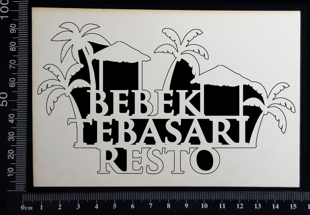 Bebek Tebasari Resto - White Chipboard