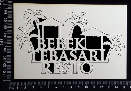 Bebek Tebasari Resto - White Chipboard