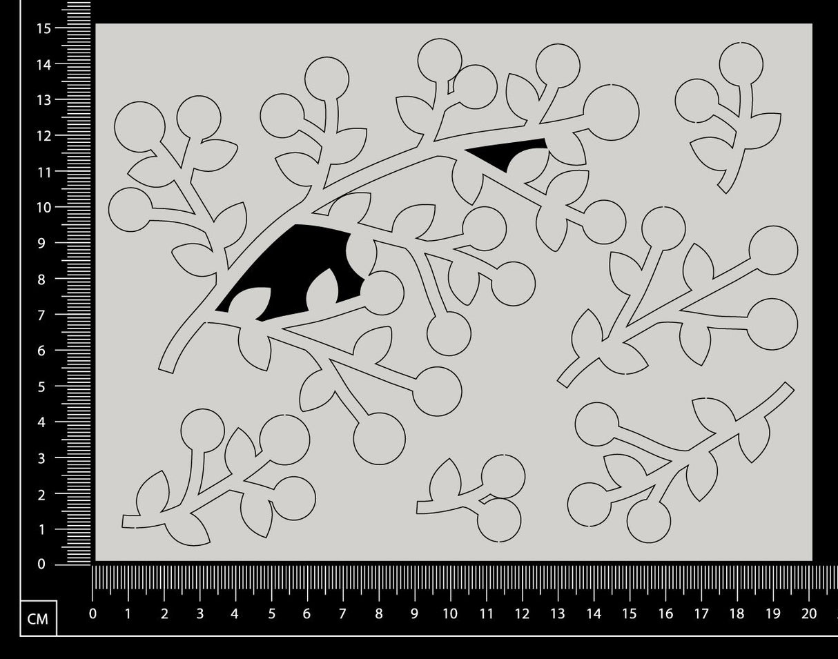 Berries - AA - Large - White Chipboard